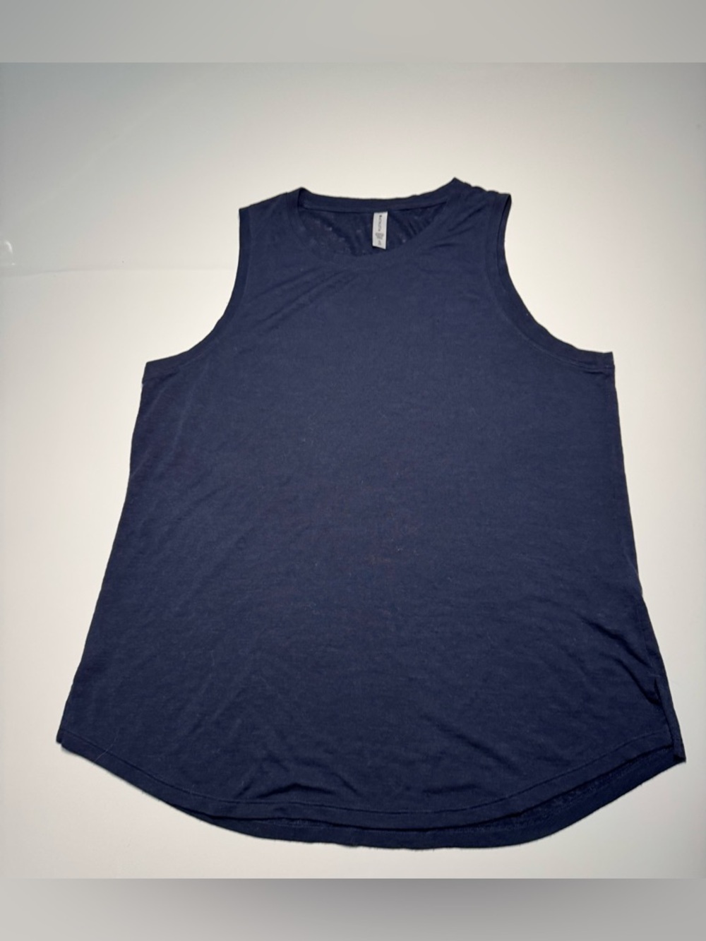 Athleta Breezy Tank Top Sleeveless Athletic Modal Blend Navy XL Lightweight